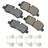 Akebono EUR1099A Disc Brake Pad Set - Rear