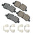 Akebono EUR1099B Disc Brake Pad Set - Rear