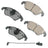 Akebono EUR1322A Disc Brake Pad Set - Front