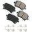 Akebono EUR1348A Disc Brake Pad Set - Rear