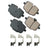 Akebono EUR1469 Disc Brake Pad Set - Rear