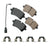 Akebono EUR1547 Disc Brake Pad Set - Rear