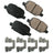 Akebono EUR1569 Disc Brake Pad Set - Rear