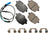 Akebono EUR1850 Disc Brake Pad Set - Rear