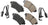 Akebono EUR1898A Disc Brake Pad Set - Rear