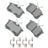 Akebono EUR340B Disc Brake Pad Set - Rear