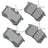 Akebono EUR340 Disc Brake Pad Set - Rear