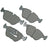 Akebono EUR394A Disc Brake Pad Set - Front