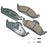 Akebono EUR760 Disc Brake Pad Set - Front
