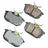 Akebono EUR838 Disc Brake Pad Set - Rear