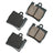 Akebono EUR848 Disc Brake Pad Set - Rear