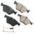 Akebono EUR853A Disc Brake Pad Set - Front