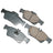 Akebono EUR986 Disc Brake Pad Set - Rear