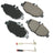 Akebono EUR987 Disc Brake Pad Set - Front