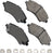 Akebono SDF1273 Disc Brake Pad Set - Front