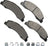 Akebono SDF1328 Disc Brake Pad Set - Front