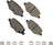 Akebono SDF1377A Disc Brake Pad Set - Rear