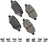 Akebono SDF1612 Disc Brake Pad Set - Rear