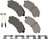 Akebono SDF1699 Disc Brake Pad Set - Front