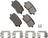 Akebono SDF1766 Disc Brake Pad Set - Rear