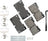 Akebono SDF2173 Disc Brake Pad Set - Front