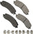 Akebono SDF2225 Disc Brake Pad Set - Rear