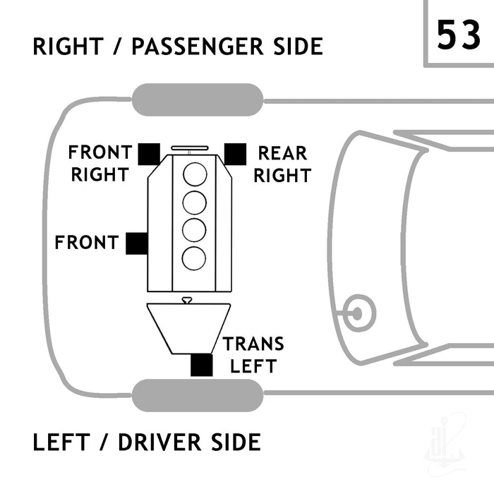 Anchor 2712 Manual Transmission Mount - Left or Rear