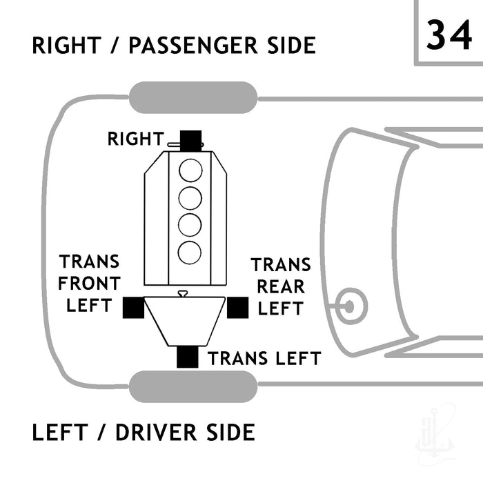 Anchor 2803 Engine Mount - Front Right or Right
