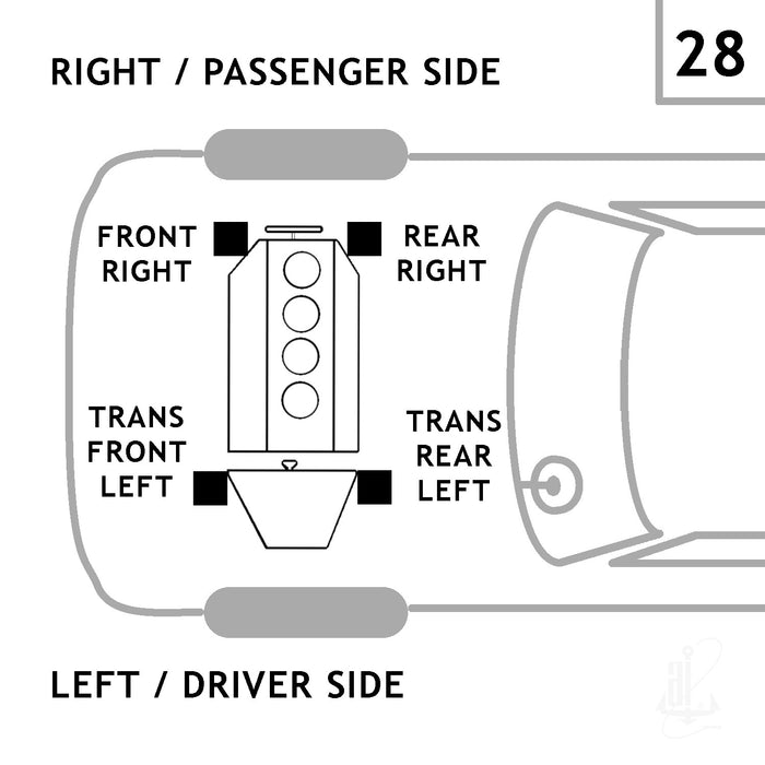 Anchor 2985 Manual Transmission Mount - Rear Left
