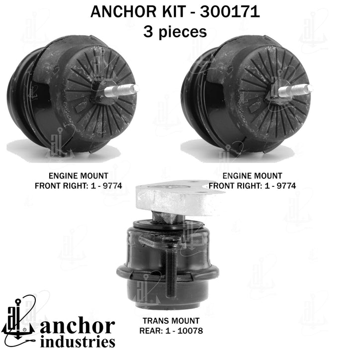 Anchor 300171 Engine Mount Kit
