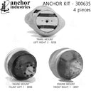 Anchor 300635 Engine Mount Kit