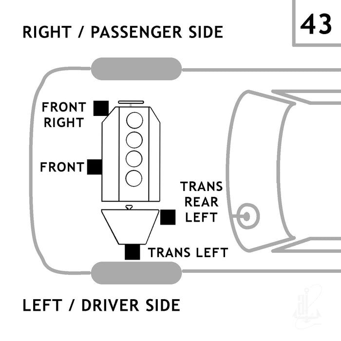 Anchor 3119 Manual Transmission Mount - Rear Left
