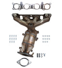 AP Exhaust 641629 Catalytic Converter with Integrated Exhaust Manifold - Front