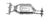 AP Exhaust 645442 Catalytic Converter - Rear