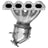 KHZV 771097 Catalytic Converter with Integrated Exhaust Manifold - Front
