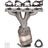 ATP Parts 101429 Catalytic Converter with Integrated Exhaust Manifold