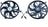 APDI 6022107 Dual Radiator and Condenser Fan Assembly