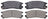 ADVICS AD0383 Disc Brake Pad Set - Rear