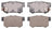 ADVICS AD0536 Disc Brake Pad Set - Rear
