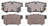 ADVICS AD0537 Disc Brake Pad Set - Rear