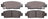 ADVICS AD0672 Disc Brake Pad Set - Rear