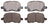ADVICS AD0741 Disc Brake Pad Set - Front