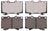 ADVICS AD0772 Disc Brake Pad Set - Front