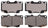 ADVICS AD0799A Disc Brake Pad Set - Front