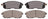 ADVICS AD0815 Disc Brake Pad Set - Front