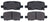 ADVICS AD0865 Disc Brake Pad Set - Rear