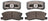 ADVICS AD0868 Disc Brake Pad Set - Rear