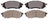 ADVICS AD0888 Disc Brake Pad Set - Front