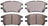 ADVICS AD0930 Disc Brake Pad Set - Front