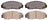 ADVICS AD0959 Disc Brake Pad Set - Front